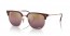 6654G9 (bordeaux on rose gold) gold red polarized gradient mirror lens