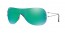 159/3R (shiny grey) green mirror lens