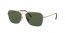 913658 (brushed demi gloss white gold) dark green lens