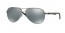 004/K6 (shiny gunmetal) polarized silver mirror lens