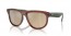 67102O (transparent light brown) light gold mirror lens