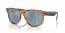 6711GA (transparent camel brown) light blue mirror lens