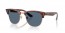 13983A (striped havana on rose gold) dark blue lens