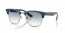 670879 (transparent navy blue on gunmetal) clear gradient blue lens
