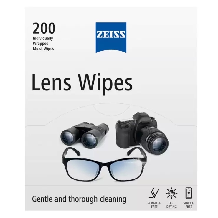 Zeiss Lens Cleaning Wipes - Box of 200